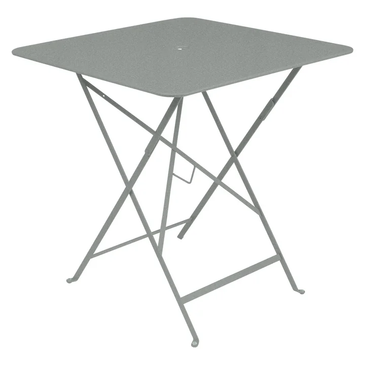 Fermob - Bistro Table pliante, 71 x 71 cm, gris lapilli