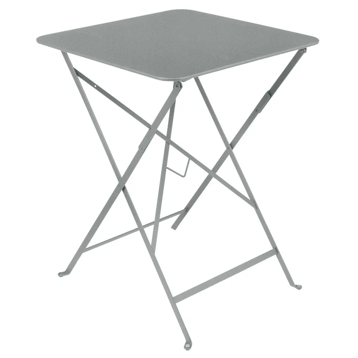 Fermob - Bistro Table pliante, 57 x 57 cm, gris lapilli