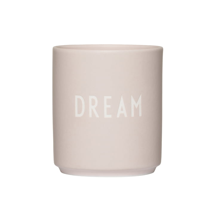 AJ Favourite Tasse en porcelaine de Design Letters dans la version Dream / pastel beige