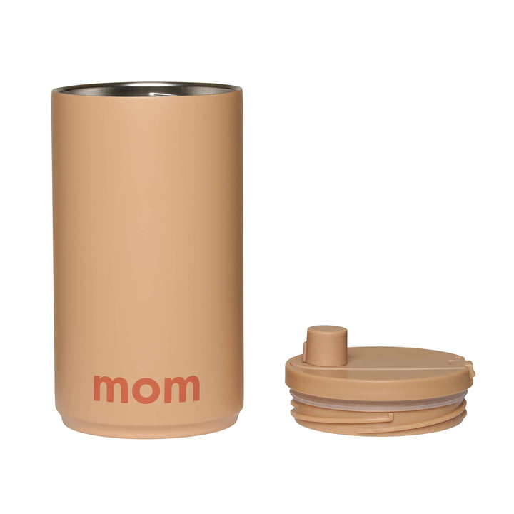 Travel Gobelet de Design Letters dans la version Mom and Dad / beige