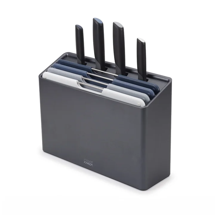 Folio Plus Set de couteaux et planche à découper, sky (set de 8) de Joseph Joseph