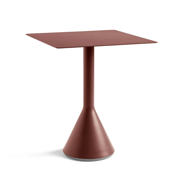 HAY - Palissade Cone Table de bistrot 65 x 65 cm, H 74 cm, iron red