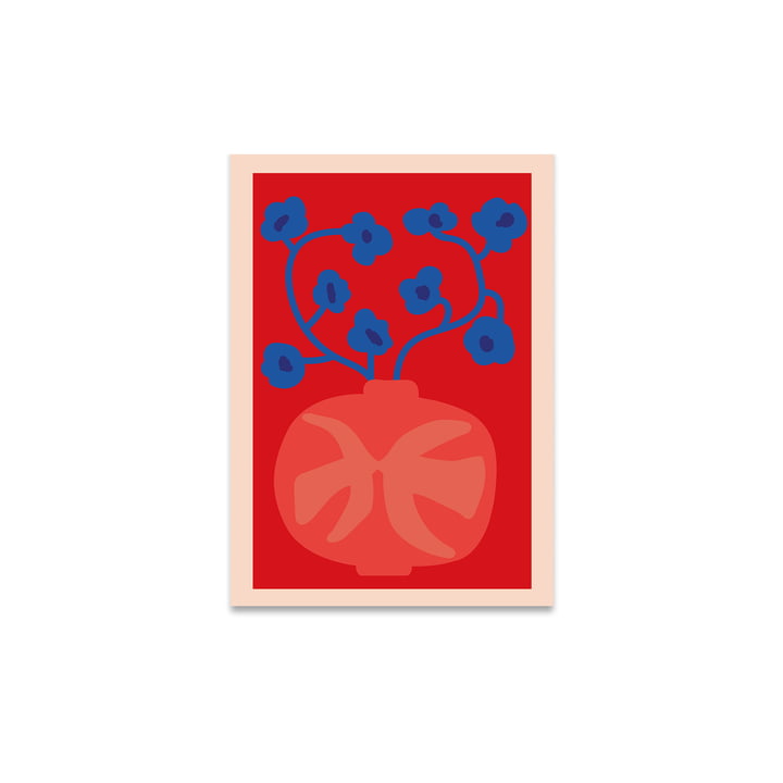 The Red Vase Poster, 30 x 40 cm de Paper Collective