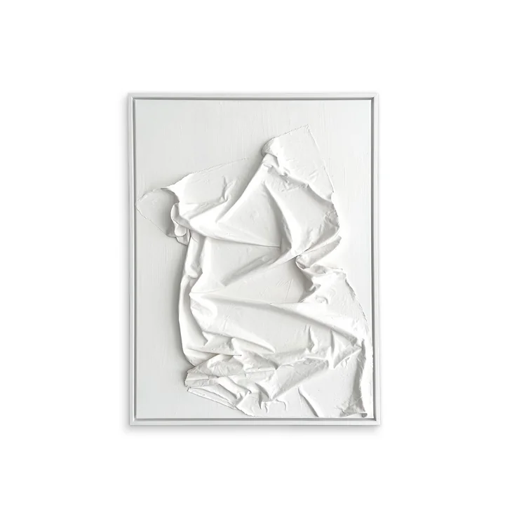 Studio Mykoda - SAHAVA Porca Miseria 1, 80 x 100 cm, blanc / cadre blanc