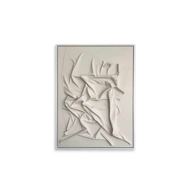 Studio Mykoda - SAHAVA Porca Miseria 1, 60 x 80 cm, beige clair / cadre blanc