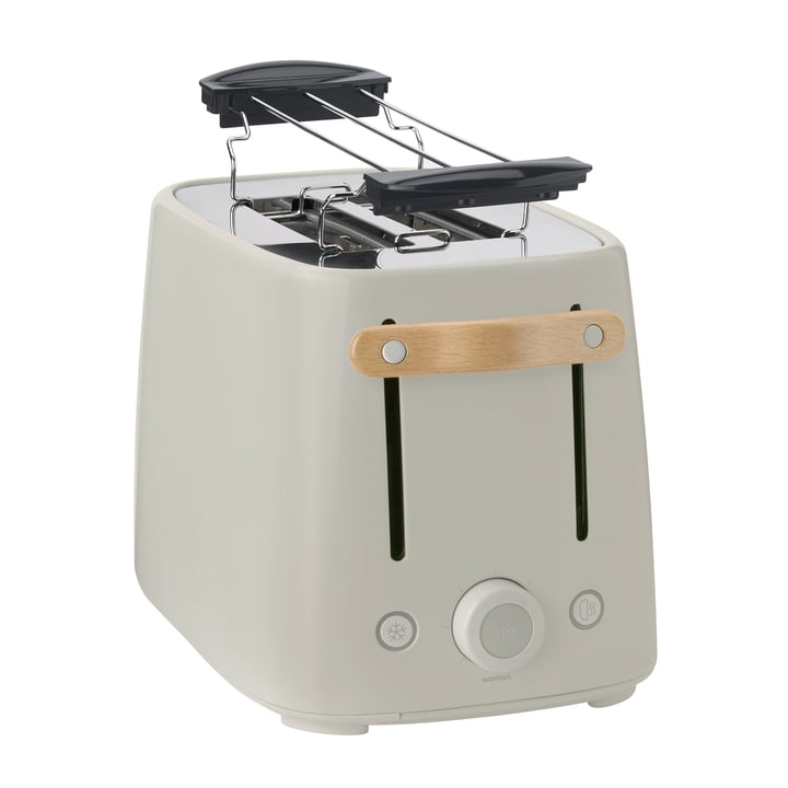 Emma Grille-pain de Stelton en couleur sable avec support pour petits pains