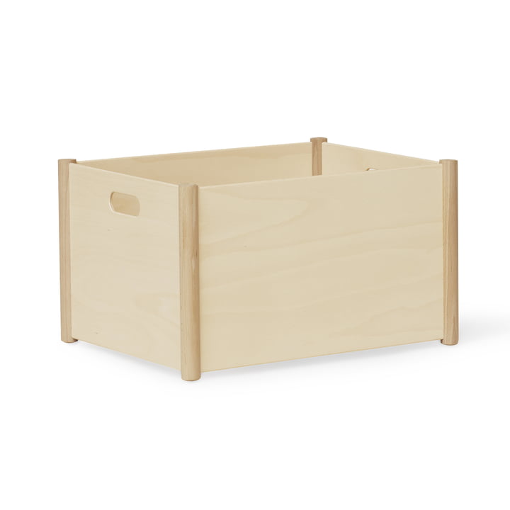 Pillar Storage Box L de Form & Refine en finition hêtre