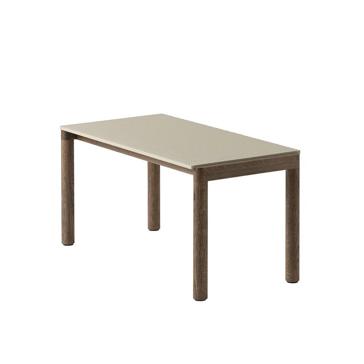 Couple Table basse de Muuto dans la finition Sand/Dark Oiled Oak