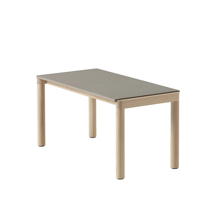 Couple Table basse de Muuto dans la finition Taupe/Oak