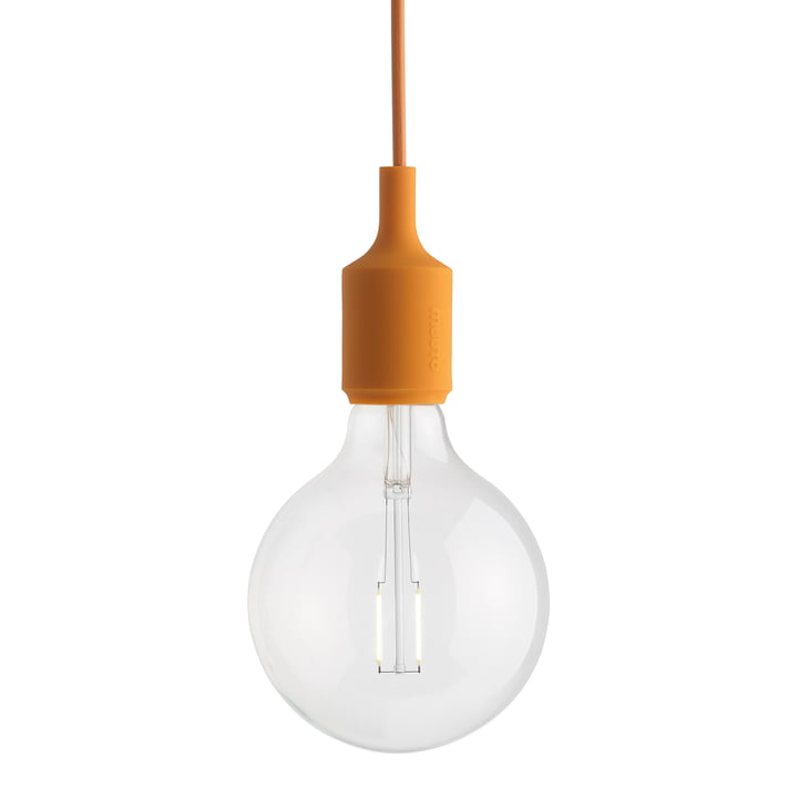 Socket E27 LED suspension de Muuto dans la couleur orange clair