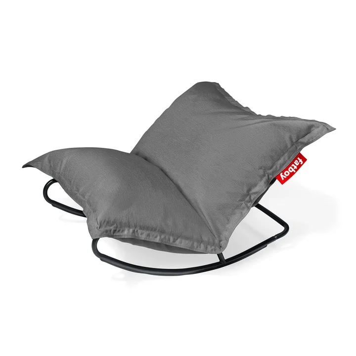 Fatboy - Set promotionnel : Rock 'n' Roll Lounge Chair, noir + Original Outdoor Sitzsack, rock grey