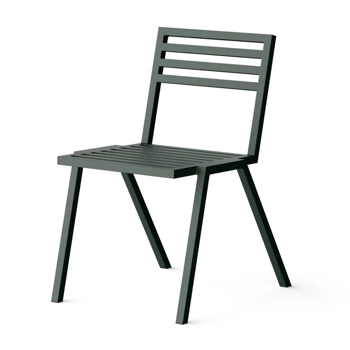 NINE - Chaise empilable d'extérieur, vert RAL 200 20 10