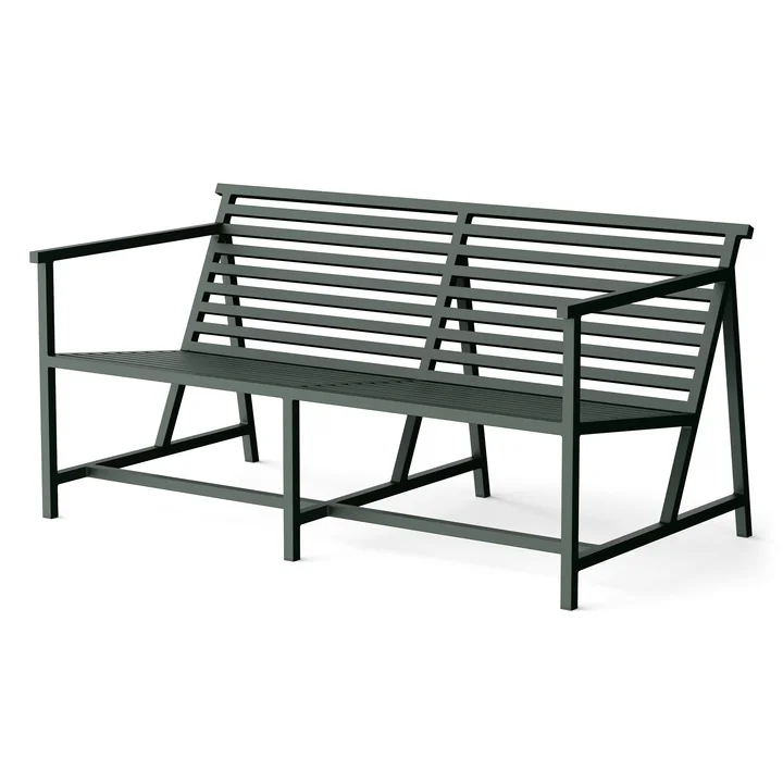 Lounge Banc de jardin 145 x 70 cm, vert (RAL 200 20 10) de NINE