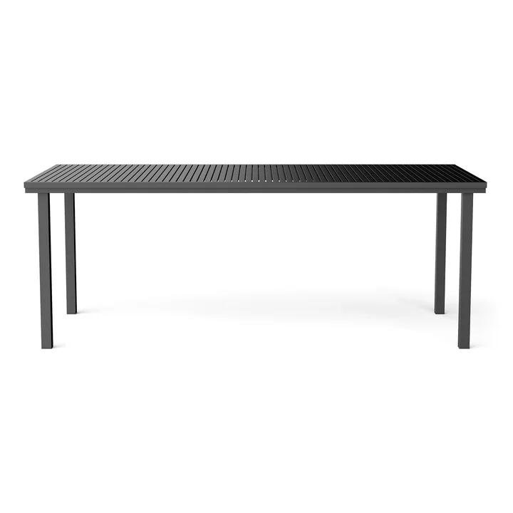 Dining Table, rectangulaire, 200 x 90 cm, noir (RAL 9011) de NINE