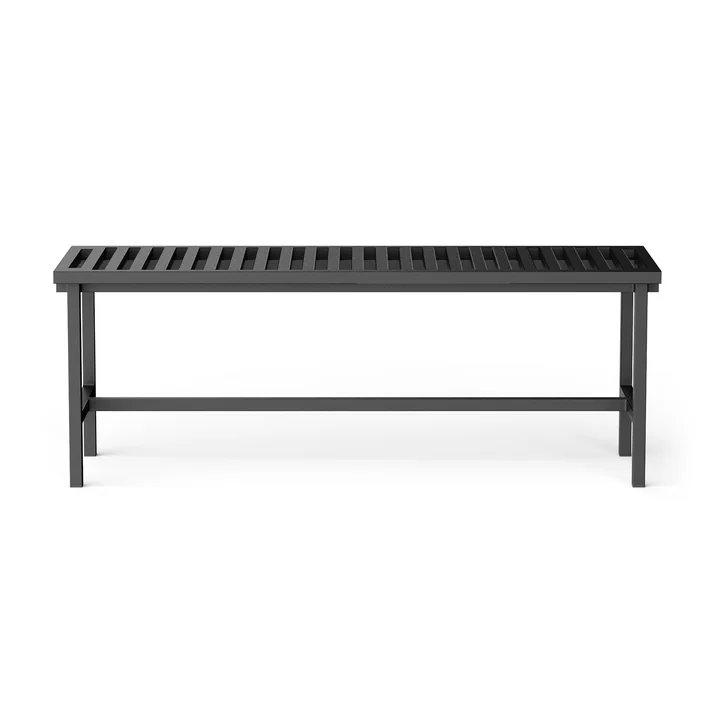 Banc de jardin 122 x 45 cm, noir (RAL 9011) de NINE