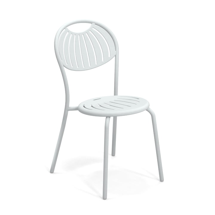 Coupole Chaise de jardin de Emu dans la couleur blanc glacé