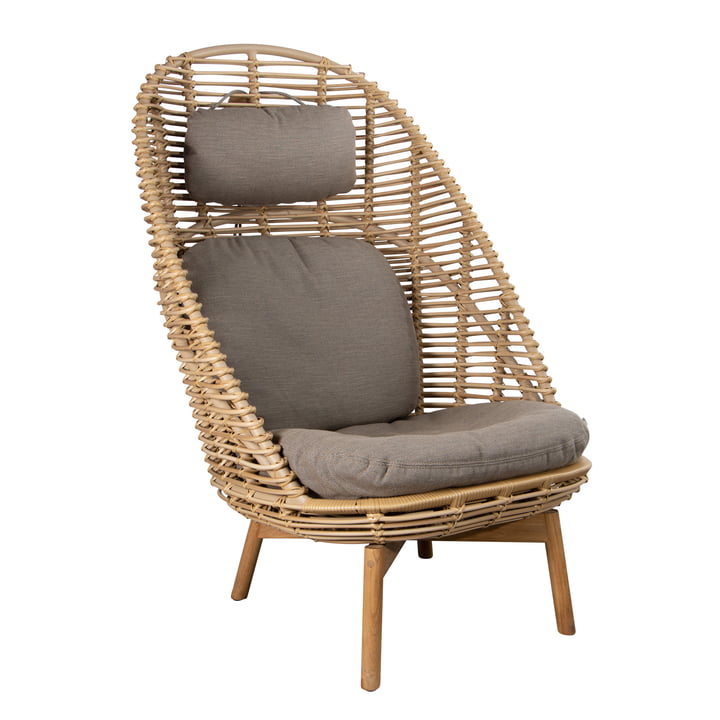 Cane-Line - Hive Highbacksessel Outdoor, naturel / taupe