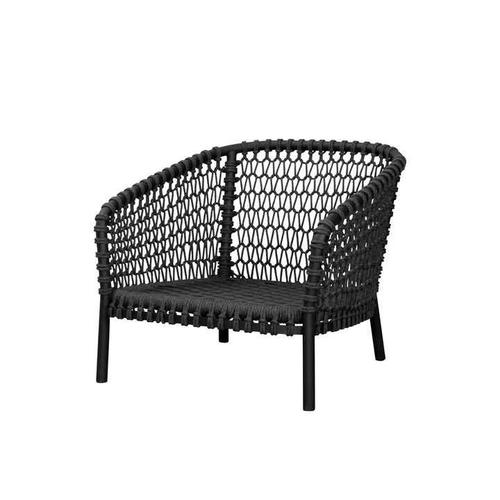 Cane-line - Ocean Fauteuil Lounge Outdoor, gris foncé