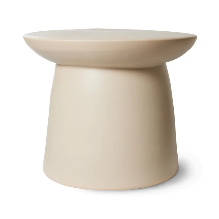 Table d'appoint en faïence, L, cream de HKliving