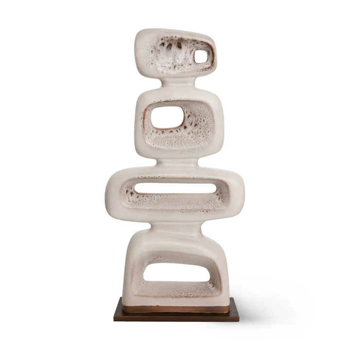 Sculpture en céramique, reactive brown de HKliving