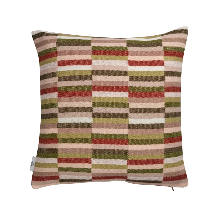 Røros Tweed - Ida Coussin, 50 x 50 cm, olive burgundy
