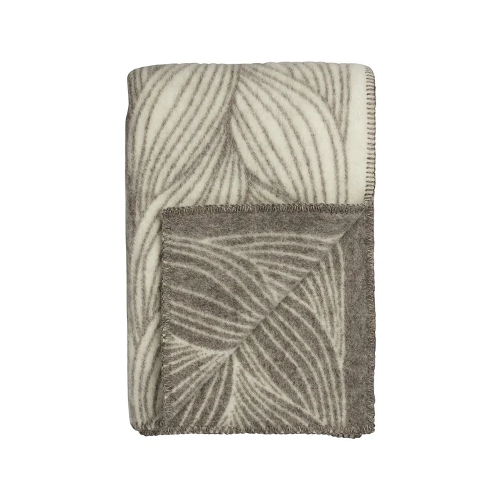 Røros Tweed - Naturpledd Couverture en laine, 135 x 200 cm, flette