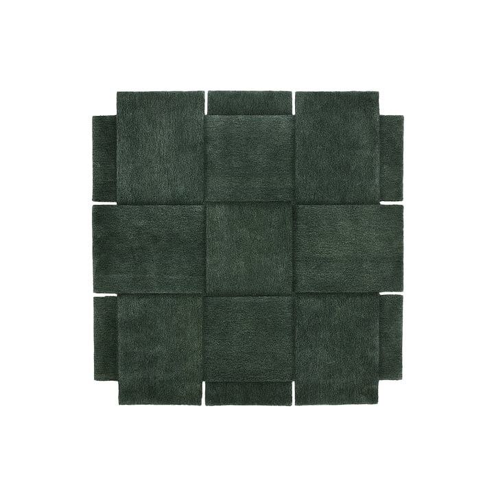 Design House Stockholm - Basket Tapis 180 x 180 cm, vert