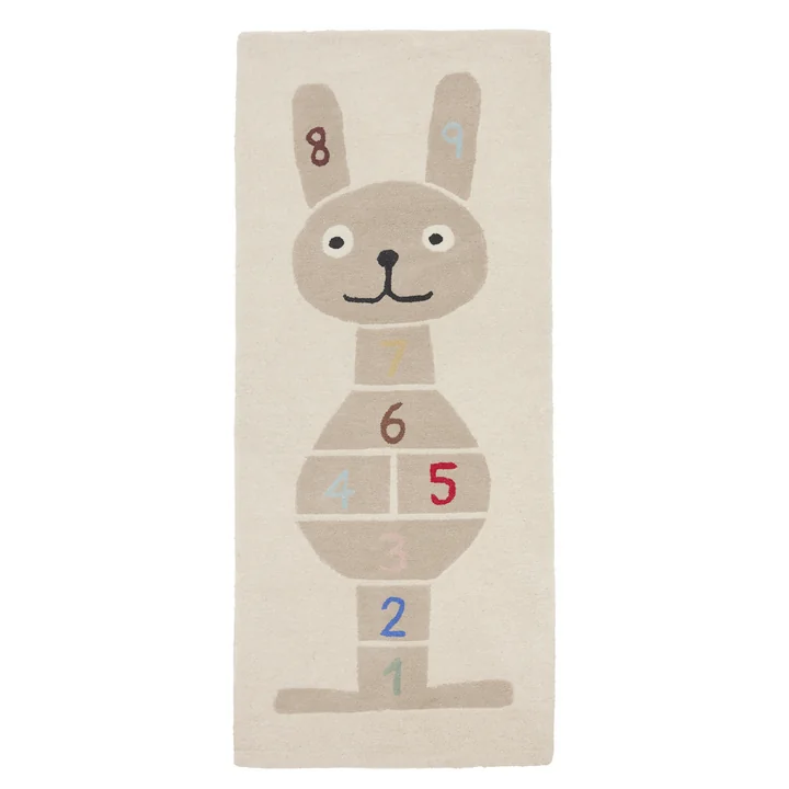 Tapis de jeu pour enfants, 180 x 75 cm, Lapin de OYOY