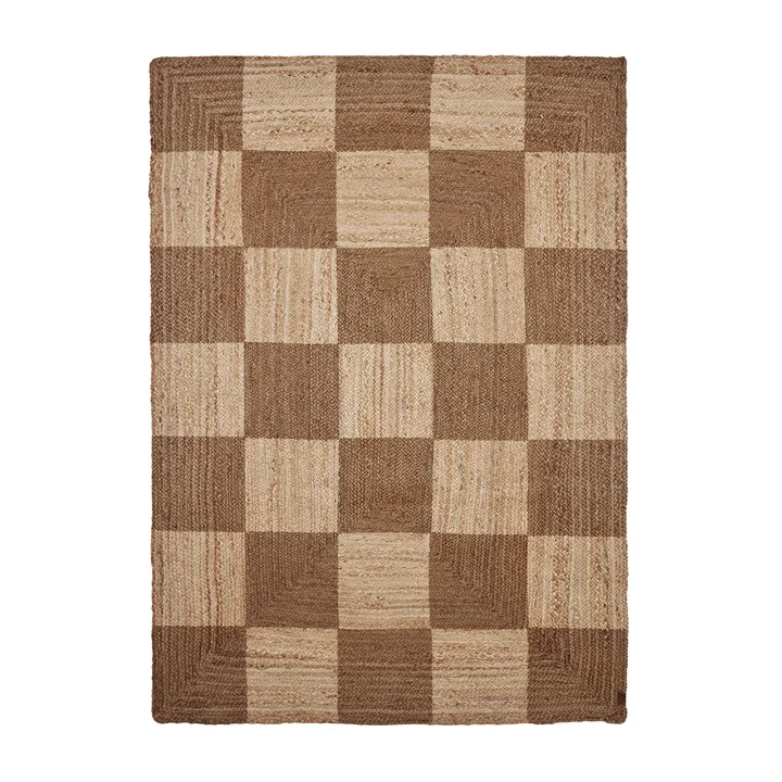 Tapis d'échecs, 200 x 140 cm, naturel de OYOY