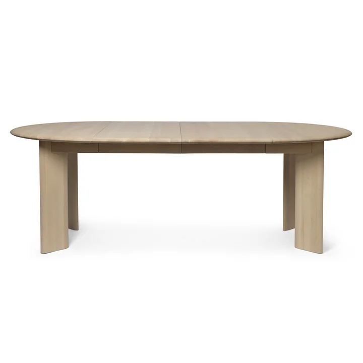 Ferm Living - Bevel Table à rallonge, hêtre blanc huilé