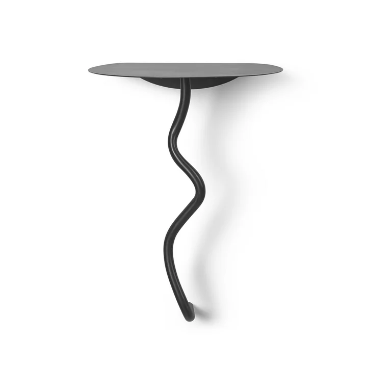 Ferm Living - Curvature Table murale, laiton noir