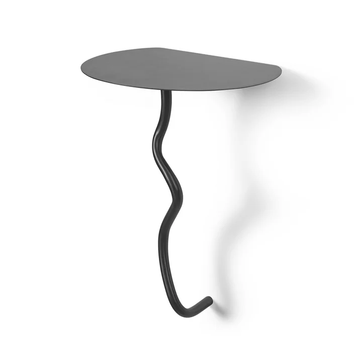 Ferm Living - Curvature Table murale, laiton noir