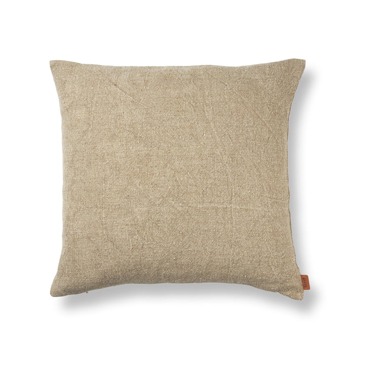 ferm Living - Heavy Linen Coussin, 50 x 50 cm, naturel