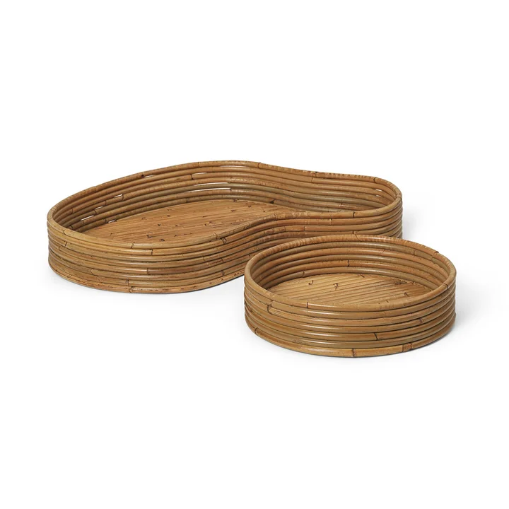 Ferm Living - Isola Plateau, teinté naturel (lot de 2)