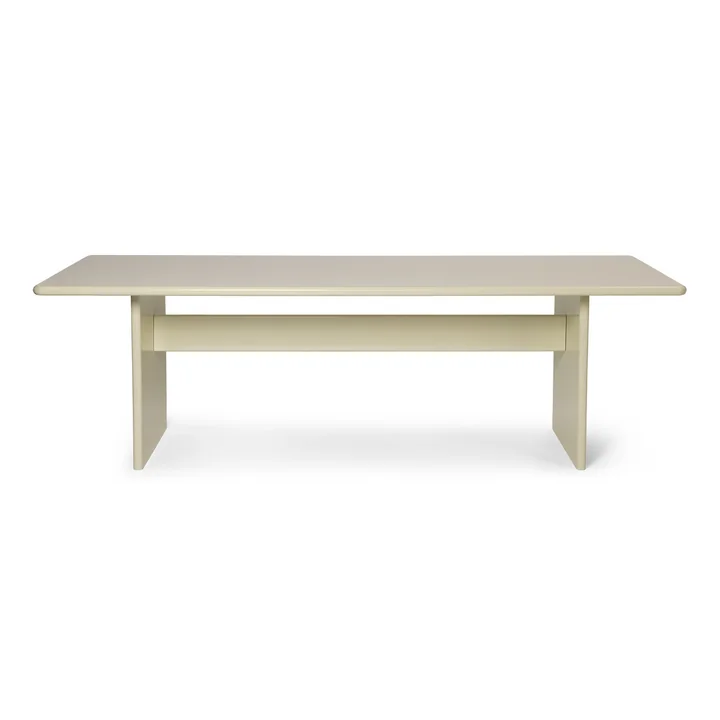Rink Dining Table de Ferm Living dans la couleur eggshell