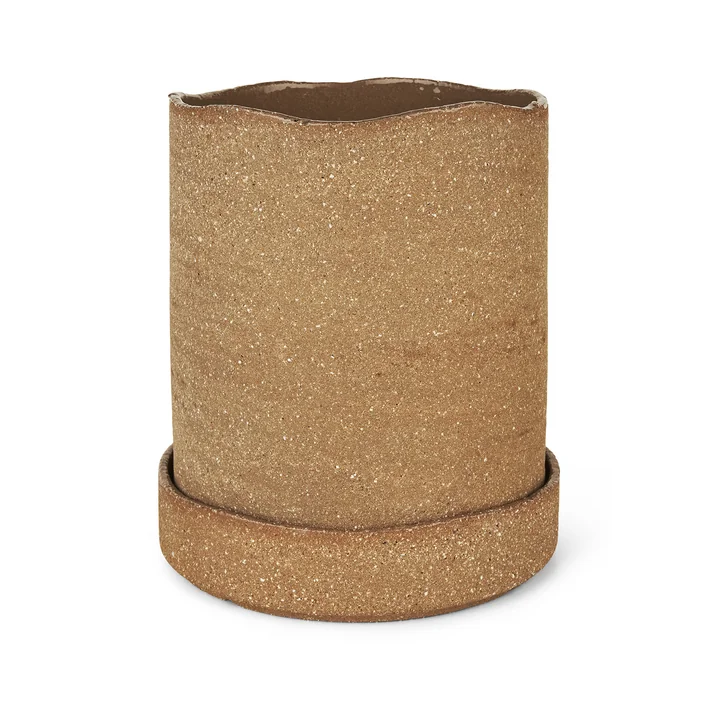 Ferm Living - Uneru Pot, H 19 x Ø 16 cm, brun