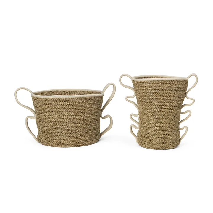 Verso Panier de Ferm Living dans la finition blanc cassé