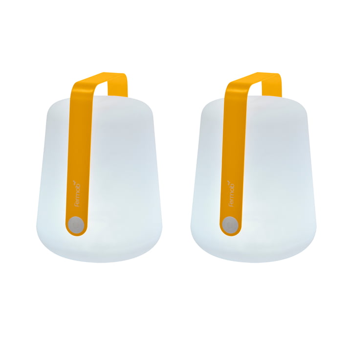 Fermob - Balad Lampe à LED rechargeable, H 25 cm, miel (lot de 2)
