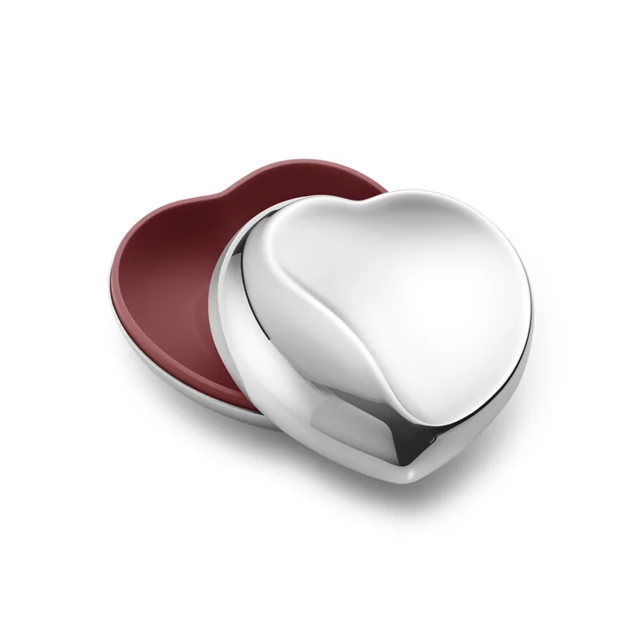Heart Box de Georg Jensen en version acier inoxydable