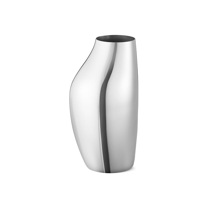 Sky Vase de Georg Jensen dans la version en acier inoxydable