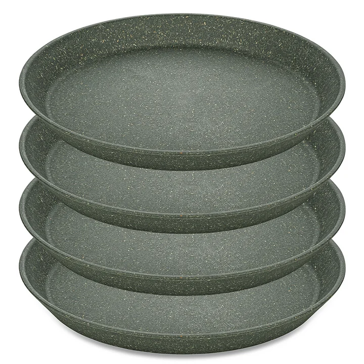 Koziol - CONNECT PLATE Petite assiette, 20,5 cm, nature ash grey (set de 4)