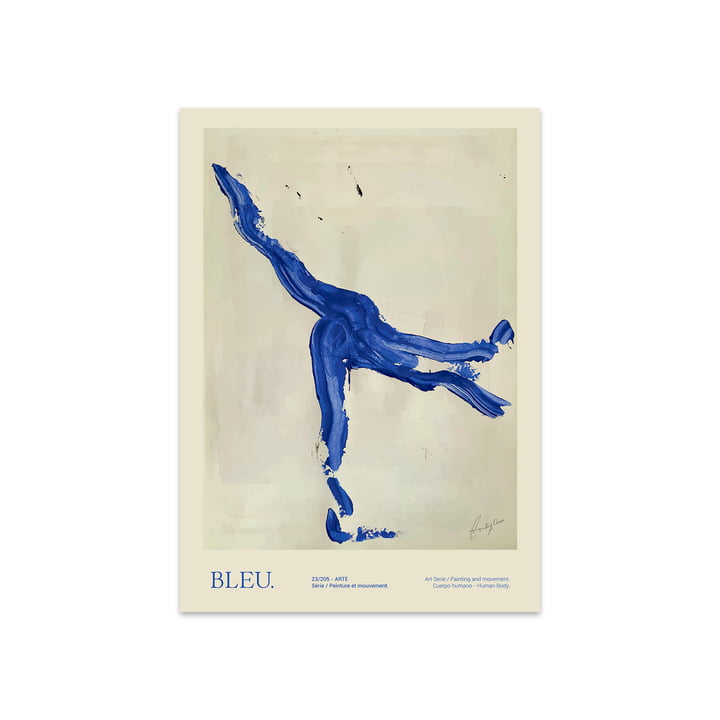 Bleu par Lucrecia Rey Caro, 50 x 70 cm de The Poster Club