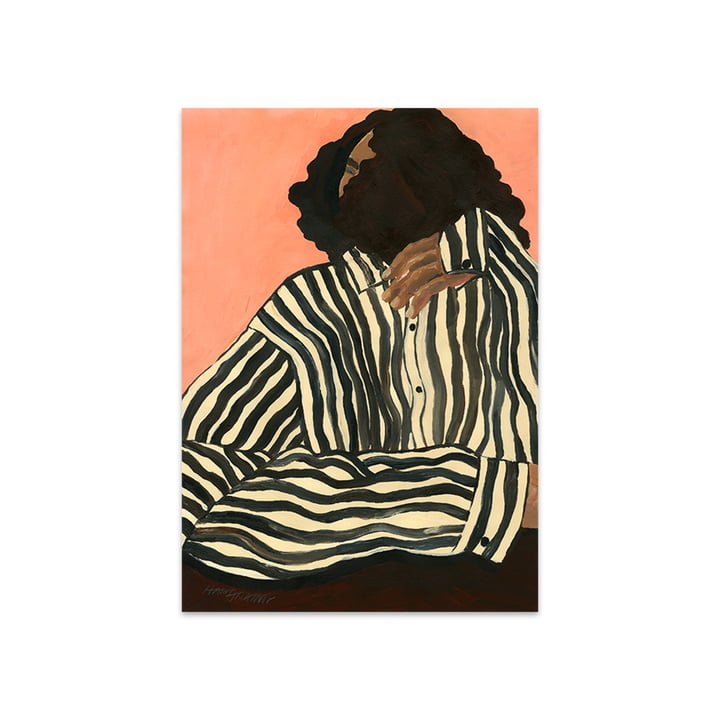 Serene Stripes par Hanna Peterson, 50 x 70 cm par The Poster Club