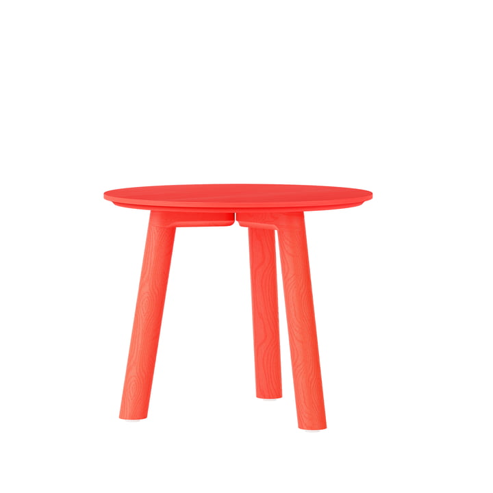 Meyer Color Table basse Medium H 45cm, frêne laqué, rouge vif de OUT Objekte unserer Tage