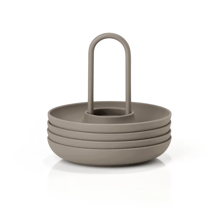 Singles Coquetiers avec support, taupe (set de 4) de Zone Denmark