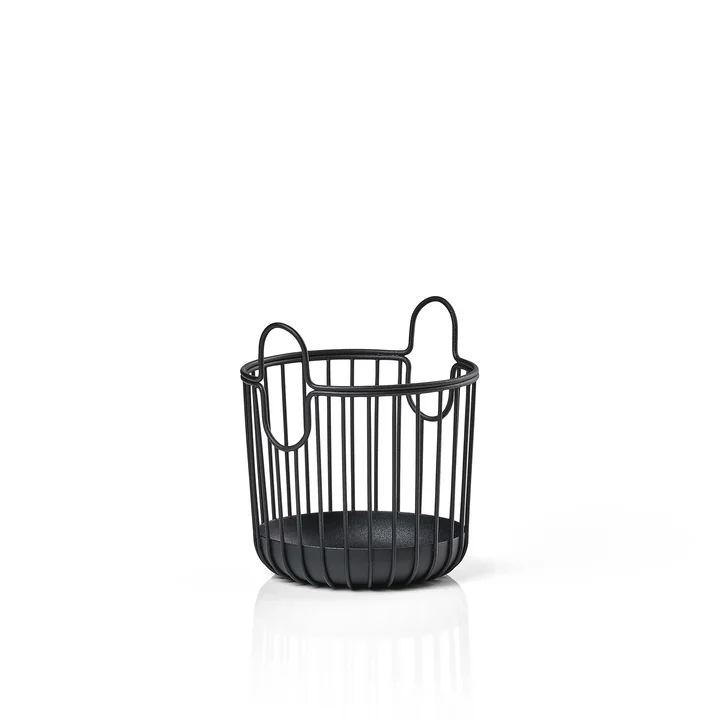 Zone Denmark - Inu Panier de rangement, Ø 10,5 x H 13,5 cm, noir