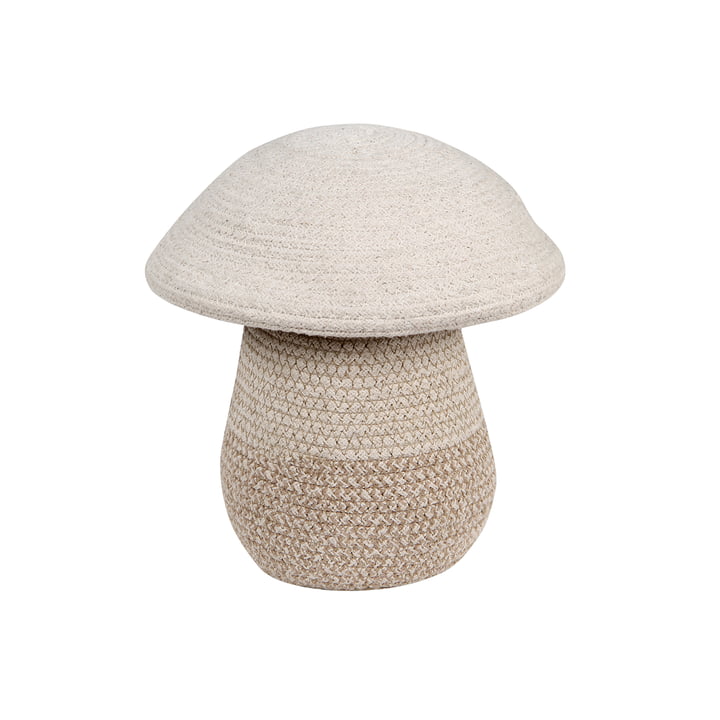 Panier de rangement champignon, bébé, Ø 23 x 27 cm, naturel / beige de Lorena Canals