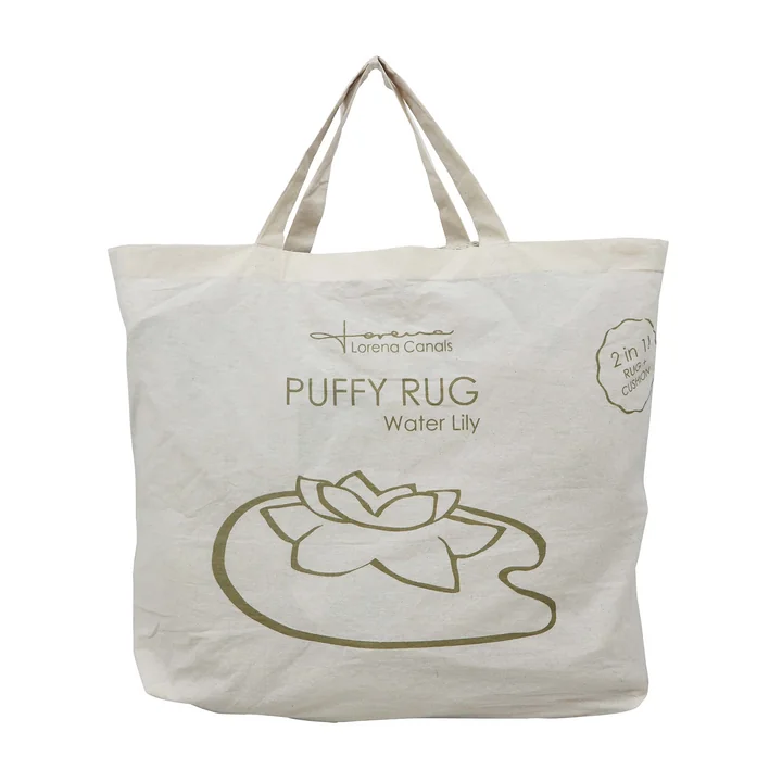 Puffy Lily Tapis, 140 x 160 cm, vert / rose de Lorena Canals