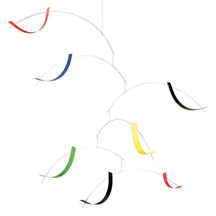 Breeze Mobile de Flensted Mobiles en version verte / rouge / jaune