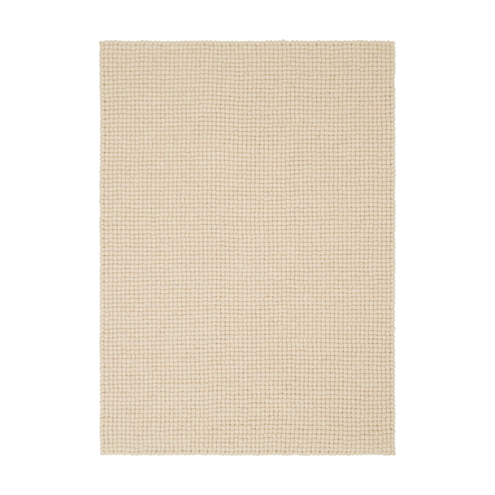 Levi - Tapis de feutre à boules de myfelt couleur beige